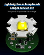 Powerful P70 LED Flashlights High Power Ultra Bright Tactical Light Emergency Spotlights Telescopic Zoom Light Built-in Battery