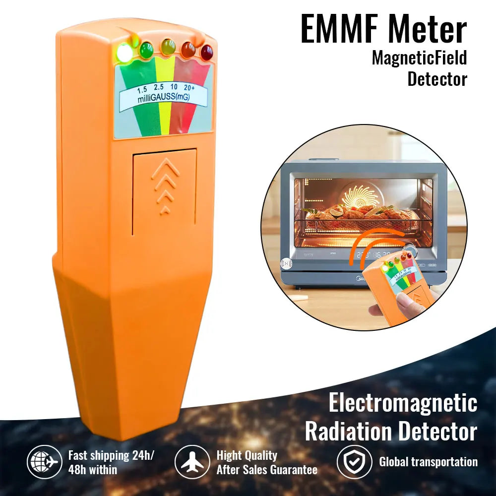 Professional Handheld EMF Meter Radiation Detector - Gauss Tesla Tester, Digital Dosimeter for Home/Industry