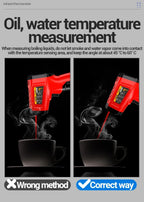 ANENG TH202 Infrared Thermometer Non-contact -50~600℃ Digital Laser Temperature Meter LCD display Pyrometer Point Gun Tester