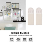 12-36 Pairs White Tape Damage-Free Picture&Frame Hanging Strips Wall Sticker Hook Value Pack Picture Hanging Strips DIY Stickers