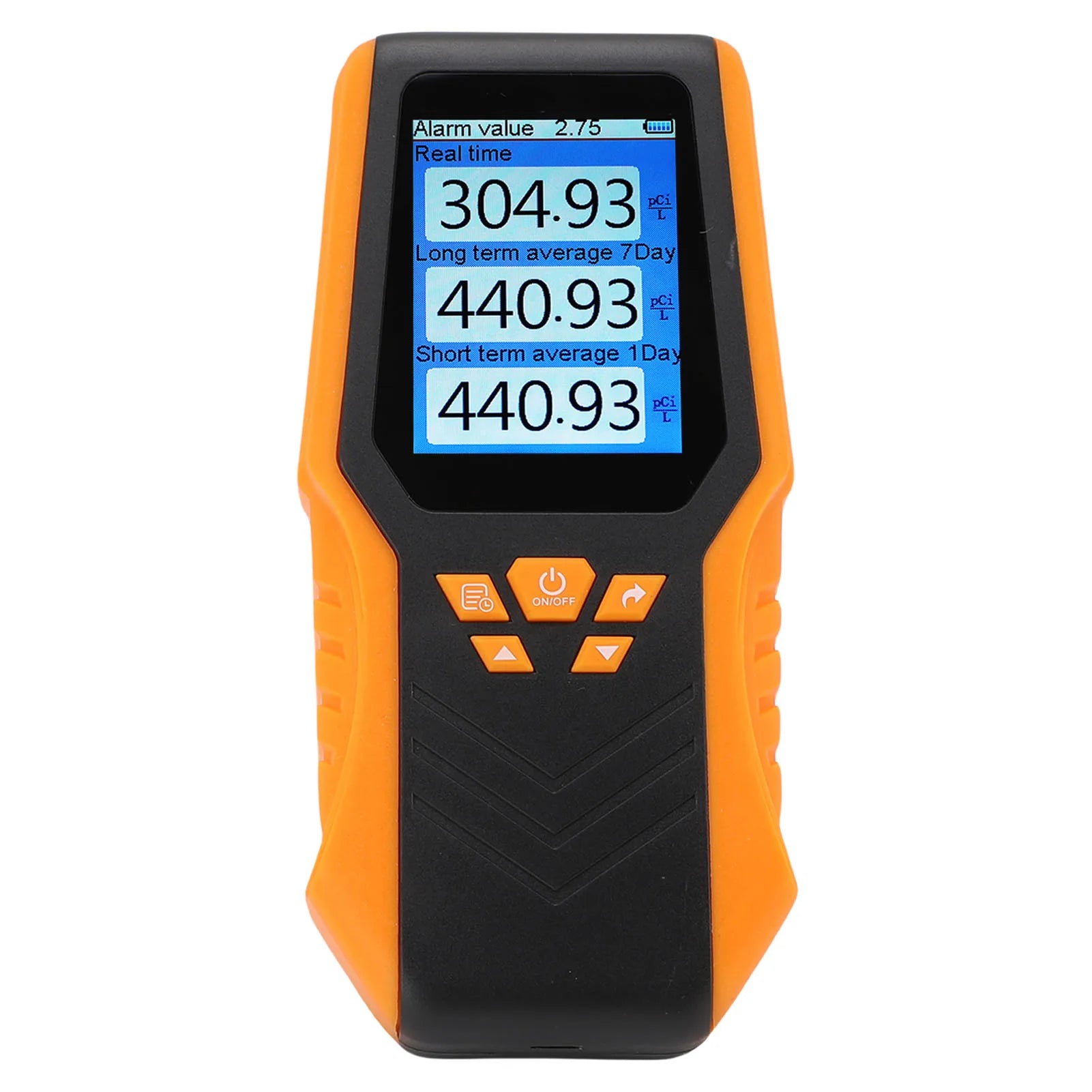 Handheld Radon Detector Accuracy Real Time Long Short Term Average LCD Display Radon Test Kit for Home School Radon Detector