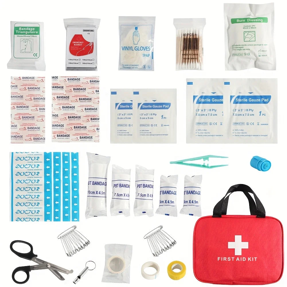 Portable Emergency Medical First Aid Bag Kit For Household Outdoor Travel Camping Equipment Medicine Survival
