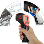 Digital Infrared Thermometer -50~600℃ / -58~1122℉ Contactless Temperature Tester IR Laser Pyrometer LCD Non-Contact Pyrometer