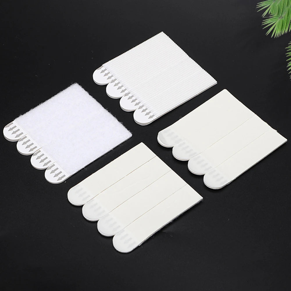 12-36 Pairs White Tape Damage-Free Picture&Frame Hanging Strips Wall Sticker Hook Value Pack Picture Hanging Strips DIY Stickers