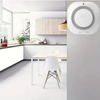 Battery Operated Smoke Alarm For Home Photoelectric Smoke Detector LED Smoke Alarm Test Button Smoke Detector Bedroom Safety