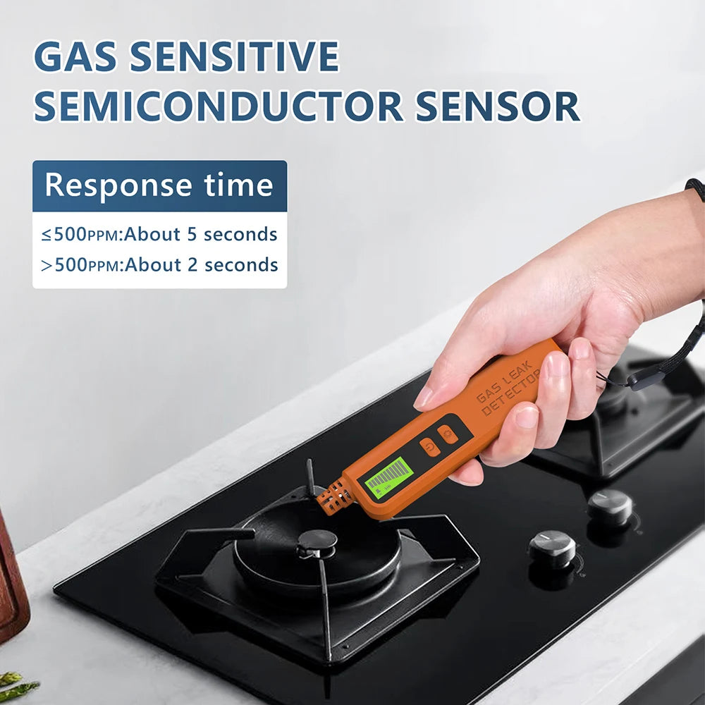 2025 Newest Combustible Gas Leak Sensor Detector Natural Gas  Methane Gas Leak Detector CO CH4 C2H4 C3H6 C3H4 C2H2 Gas Analyzer