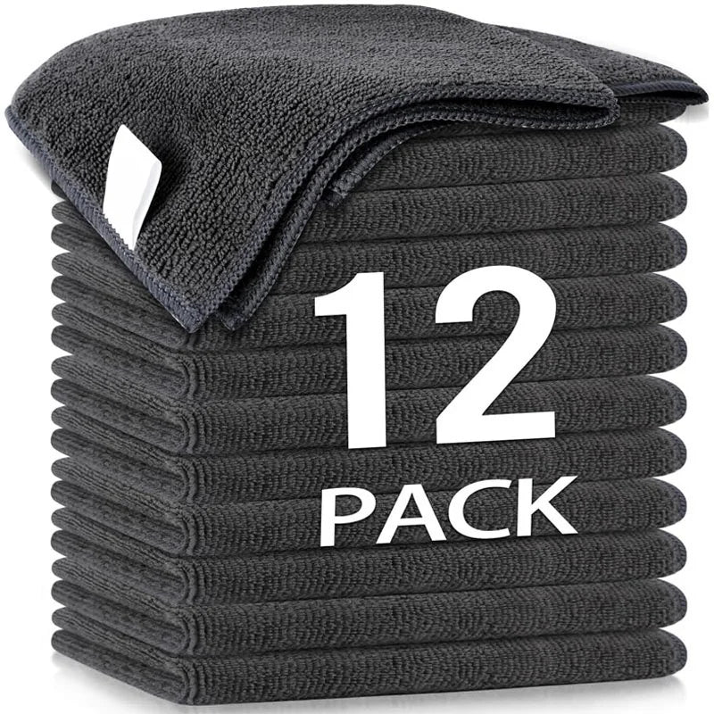 Thicken Microfiber Cleaning Cloths Lint Free Microfiber Cleaning Towel Cloths Reusable Cleaning Towels Absorbent for Car Window