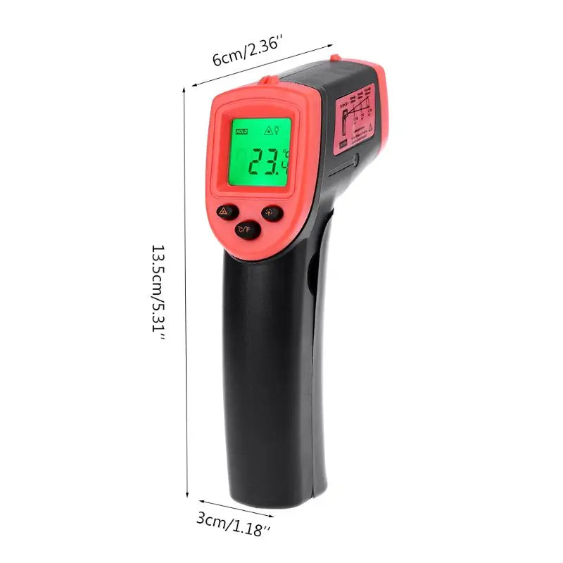 Digital Infrared Thermometer -50~600℃ / -58~1122℉ Contactless Temperature Tester IR Laser Pyrometer LCD Non-Contact Pyrometer