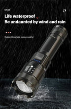 Powerful P70 LED Flashlights High Power Ultra Bright Tactical Light Emergency Spotlights Telescopic Zoom Light Built-in Battery