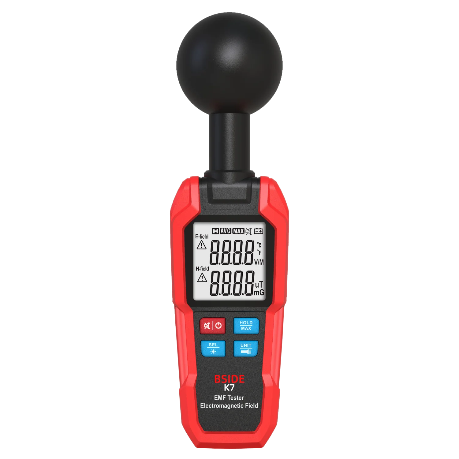 BSIDE K7 EMF Meter Electric Magnetic Field Tester Electromagnetic Wave Radiation Signal Detector WiFi 5G Search Auto Measurement