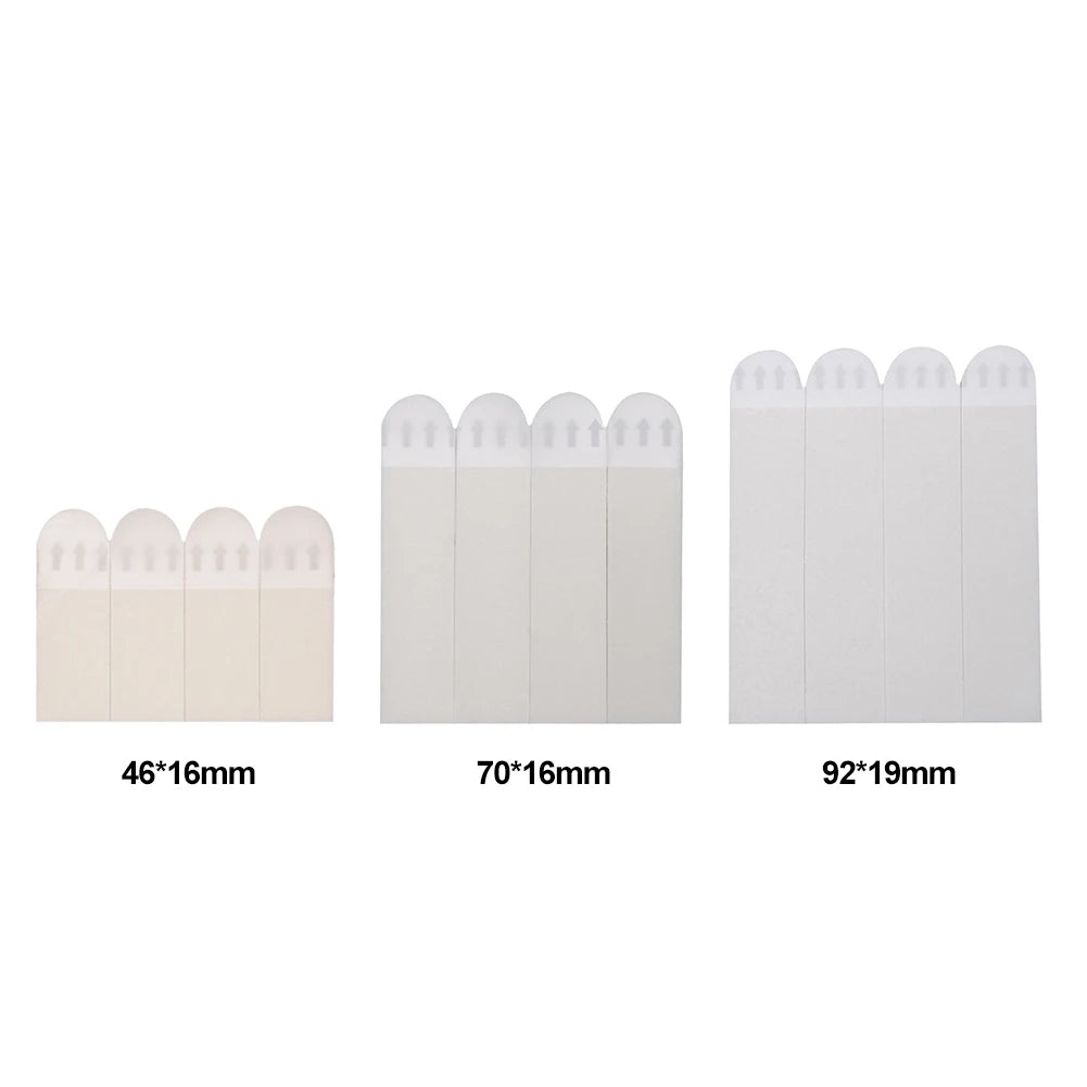 12-36 Pairs White Tape Damage-Free Picture&Frame Hanging Strips Wall Sticker Hook Value Pack Picture Hanging Strips DIY Stickers