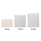 12-36 Pairs White Tape Damage-Free Picture&Frame Hanging Strips Wall Sticker Hook Value Pack Picture Hanging Strips DIY Stickers