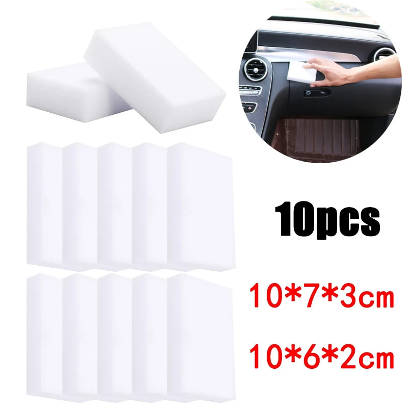 10PCS Magic Sponge Eraser White Melamine Sponge for Dishwashing Kitchen Bathroom Office Cleaner Cleaning Tools