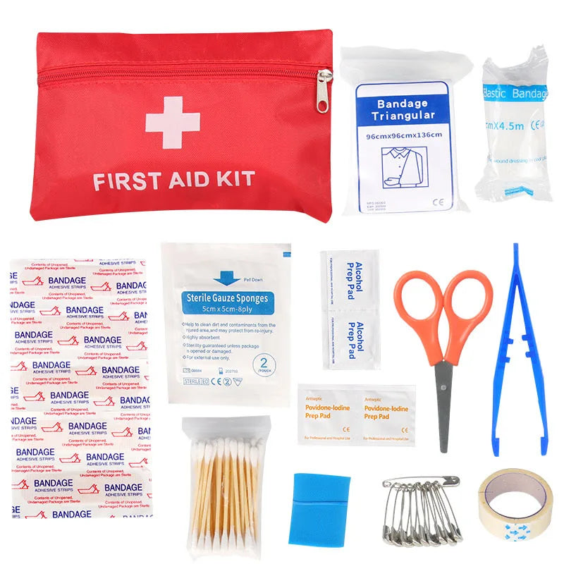 Portable Emergency Medical First Aid Bag Kit For Household Outdoor Travel Camping Equipment Medicine Survival