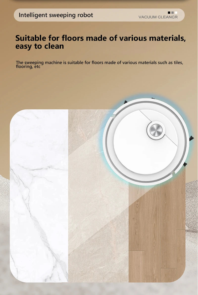 Xiaomi Smart Sweeping Robot 3-in-1 Smart Cleaner Household Rechargeable Fully Automatic Vacuum Cleaner 6000Pa Suction Pet Hair