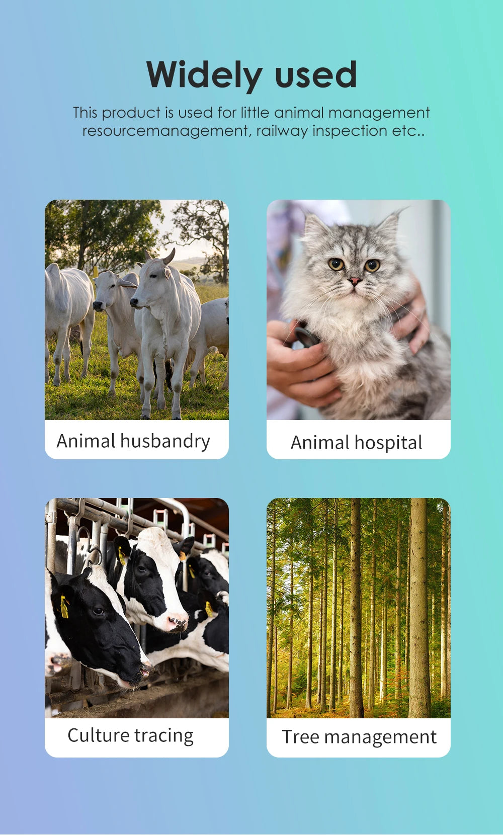 Black Animal RFID Reader 134.2KHz 125kHz USB/Bluetooth Pet Cat Dog Microchip Scanner FDX-B Glass Chip Identification Tag Reader