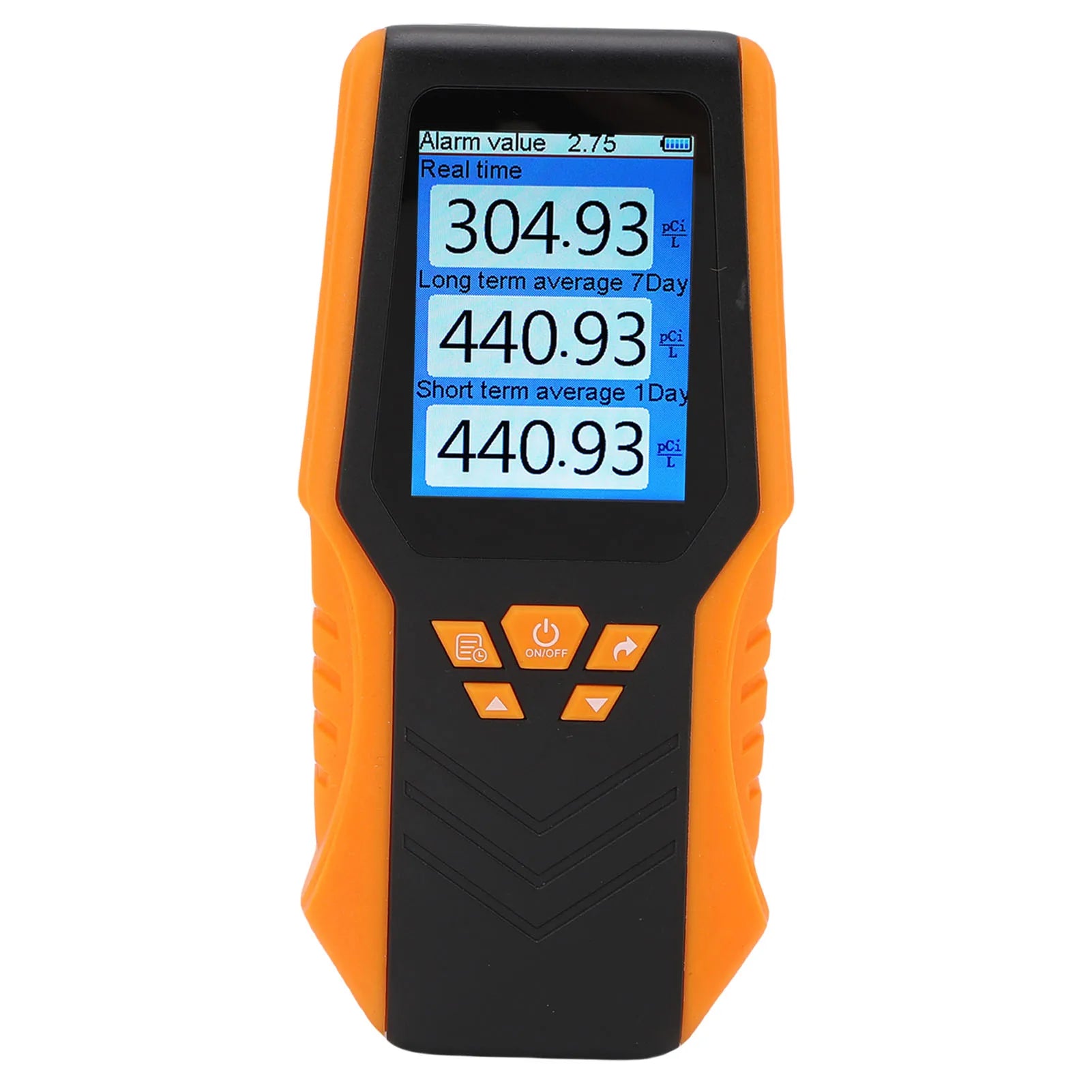 Handheld Radon Detector Accuracy Real Time Long Short Term Average LCD Display Radon Test Kit for Home School Radon Detector