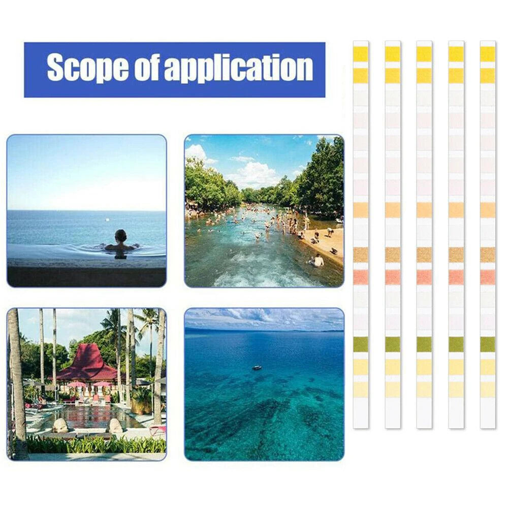 16 In 1 Drinking Water Test Kit Strips Home Water Quality Test Swimming Pool Spa Water Test Strips Nitrate Nitrite PH Hardness