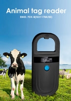 Black Animal RFID Reader 134.2KHz 125kHz USB/Bluetooth Pet Cat Dog Microchip Scanner FDX-B Glass Chip Identification Tag Reader