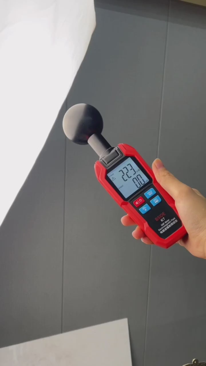 BSIDE K7 EMF Meter Electric Magnetic Field Tester Electromagnetic Wave Radiation Signal Detector WiFi 5G Search Auto Measurement