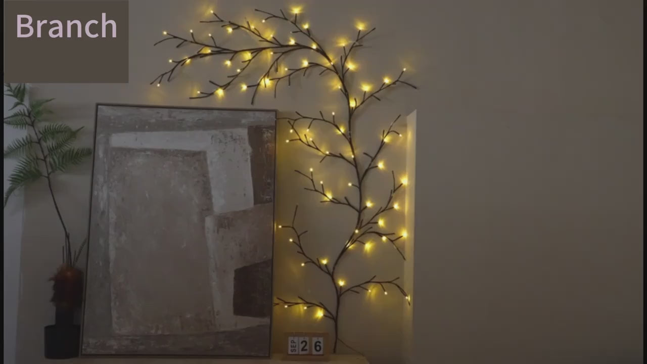 Outdoor Lighting Light String Solar Tree and Vine Lamp 96LED Tree Branches Light Waterproof Garland Home Decorative Lights