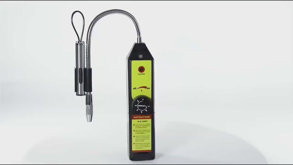 WJL-6000 Freon Leak Detector Halogen Leak Detector R22 R410A R134A R1234YF Refrigerant Gas HVAC Air Conditioner Tester Tool