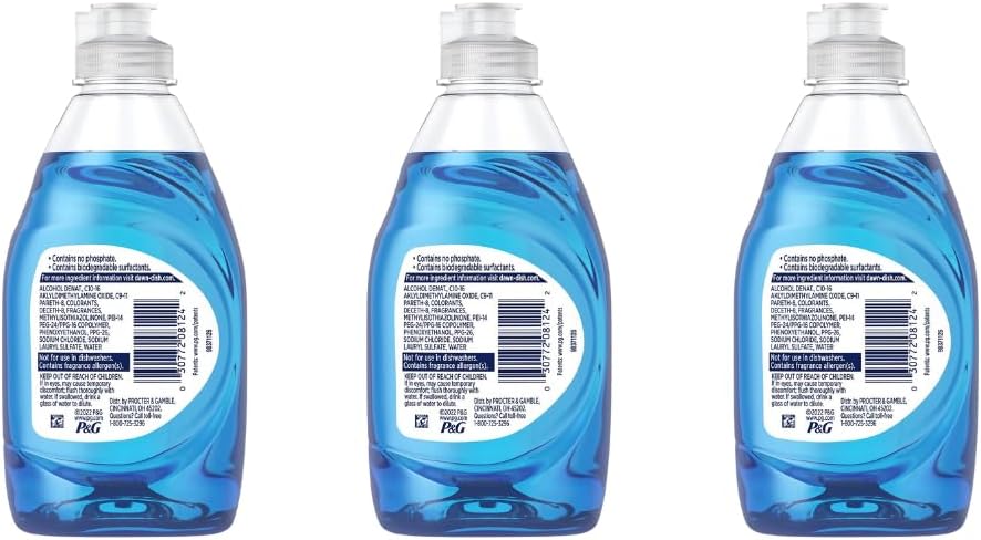 Dawn Dish Soap Original Scent, 7.5 Fl Oz, Pack of 3