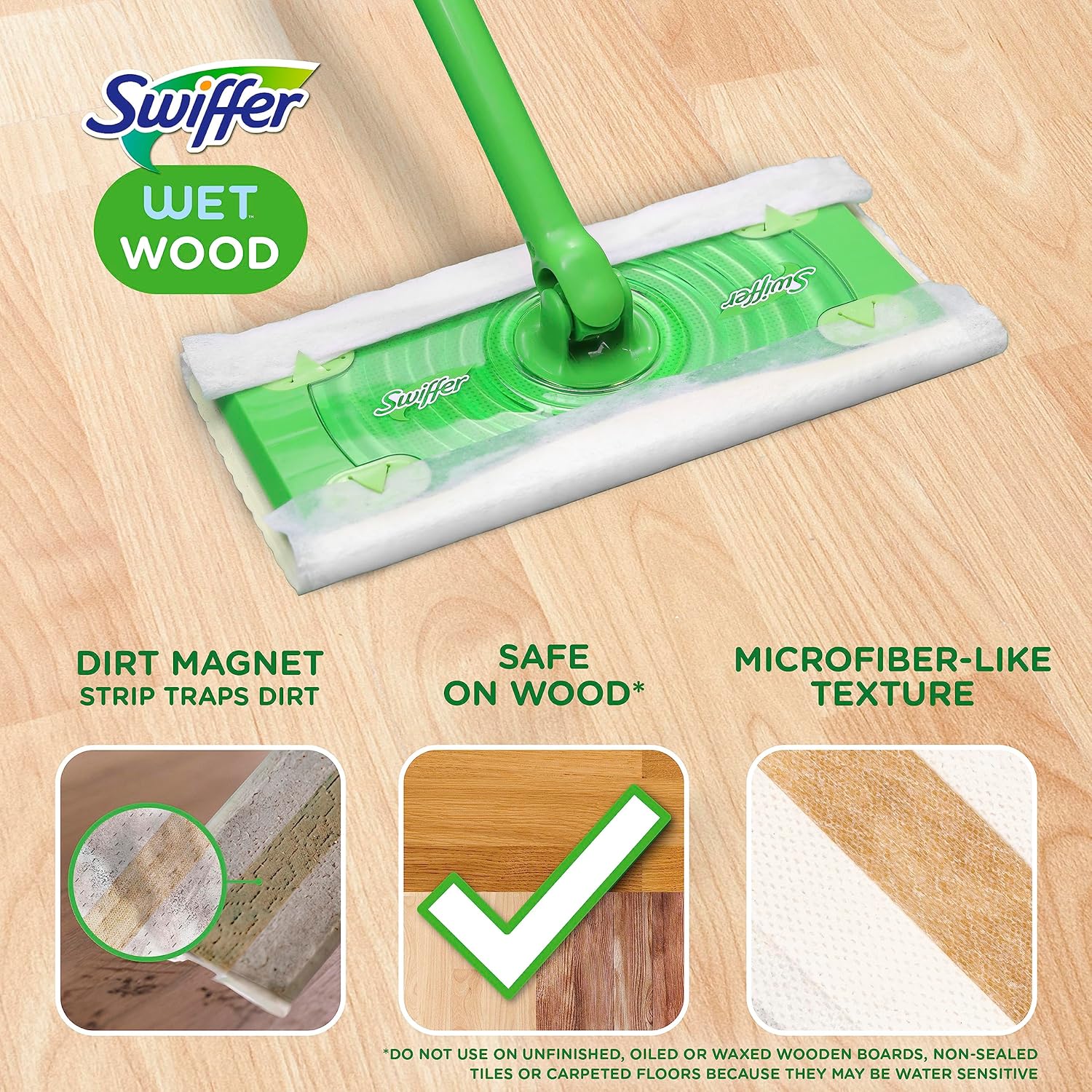 Swiffer Sweeper Wet Wood Floor Mopping cloths