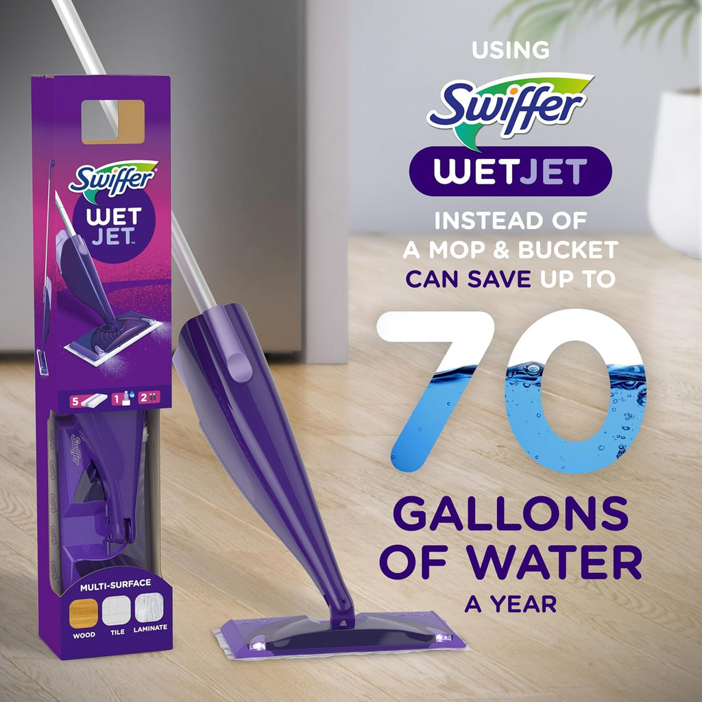 Swiffer WetJet Hardwood and Floor Spray Mop Cleaner Starter Kit